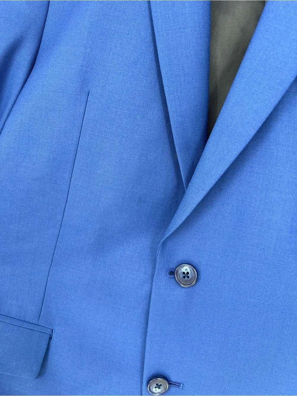 John Varvatos‎ 100% Wool Bold Royal Blue Two-Button Sport Coat Blazer